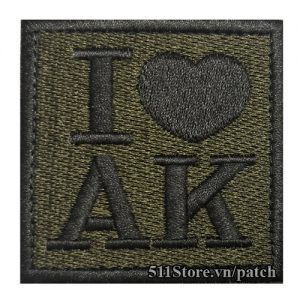Patch I Love AK