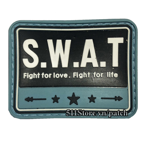 Patch SWAT PVC P072 Patch Logo Patch dán balo